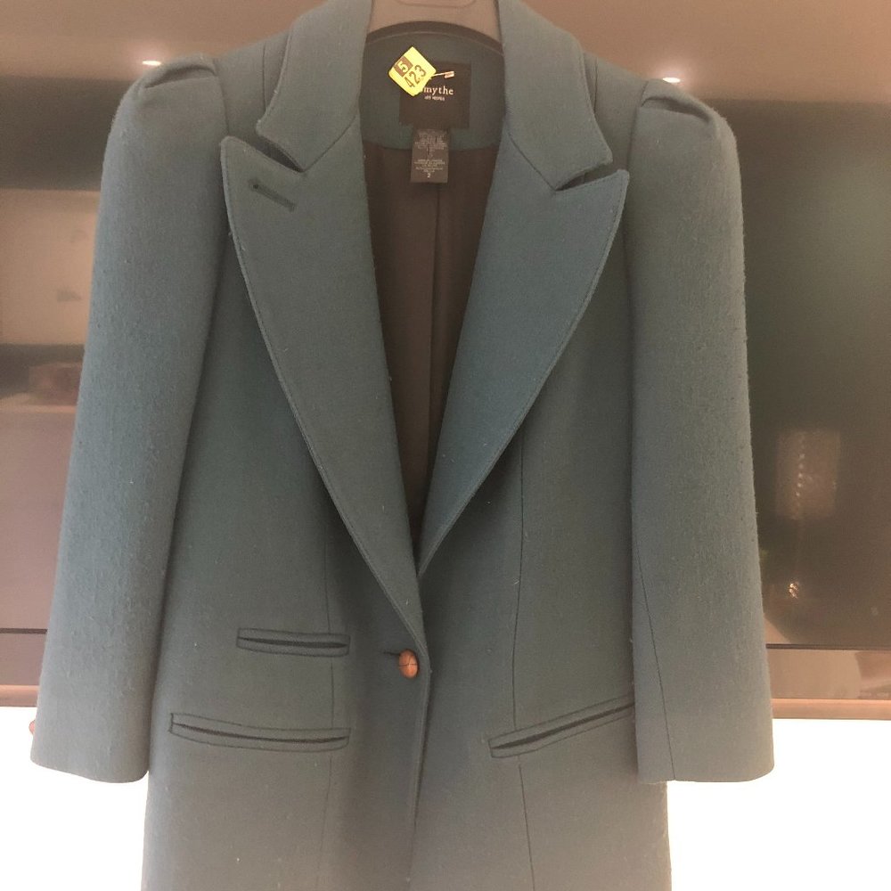 Smythe Teal Wool Blazer size 2